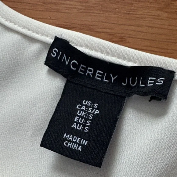 Sincerely Jules Cream Wide Leg Jumpsuit - Picture 9 of 9